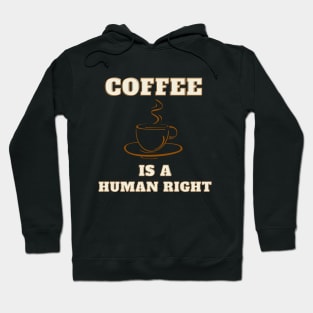 Coffee is a human right, coffee lover Hoodie